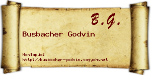 Busbacher Godvin névjegykártya